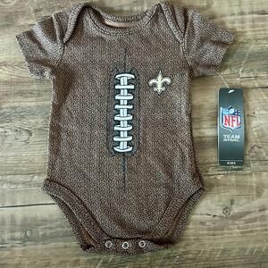 New Orleans Saints Baby One Piece Cozy NFL Official 3-6 Months New